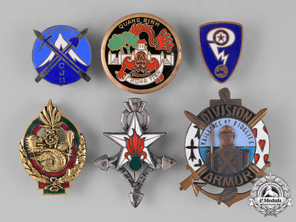 france,_republic._sixteen_overseas_service_french_military_insignia_badges_c18-026986_1