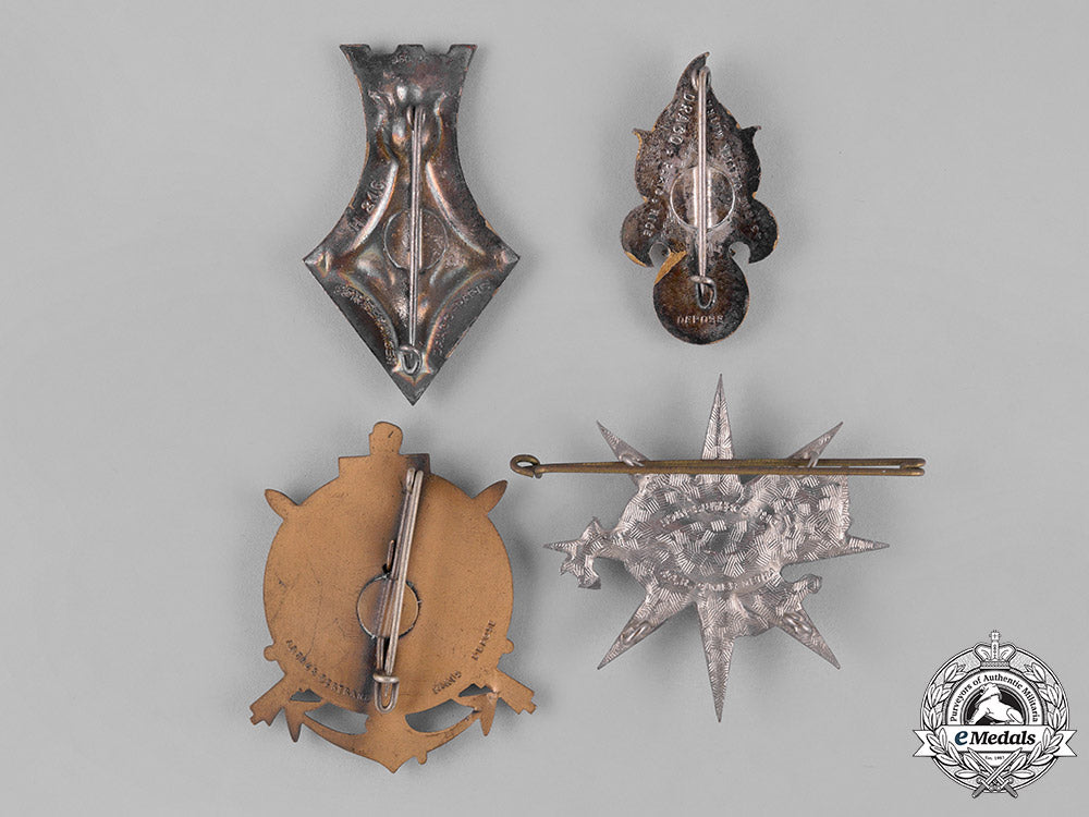 france,_republic._sixteen_overseas_service_french_military_insignia_badges_c18-026988_1