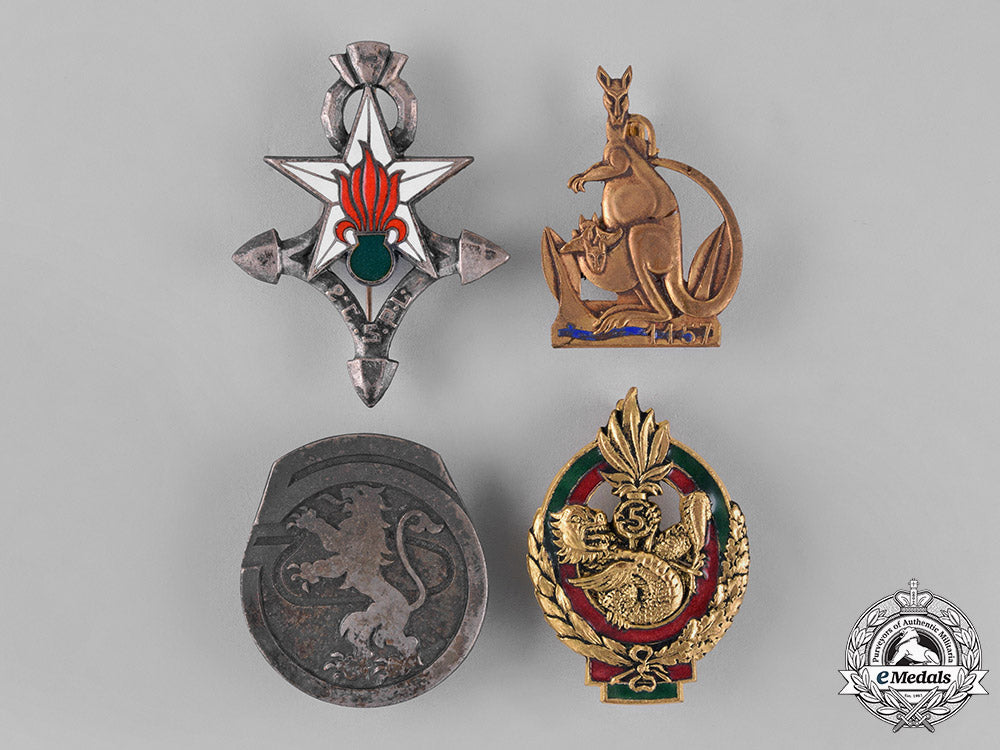 france,_republic._sixteen_overseas_service_french_military_insignia_badges_c18-026991_1