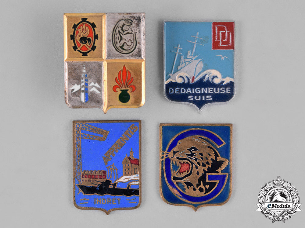france,_republic._sixteen_overseas_service_french_military_insignia_badges_c18-026997_1