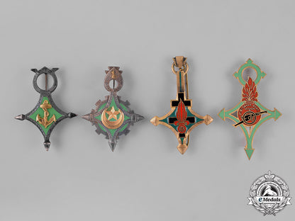 france,_republic._sixteen_overseas_service_french_military_insignia_badges_c18-026999_1