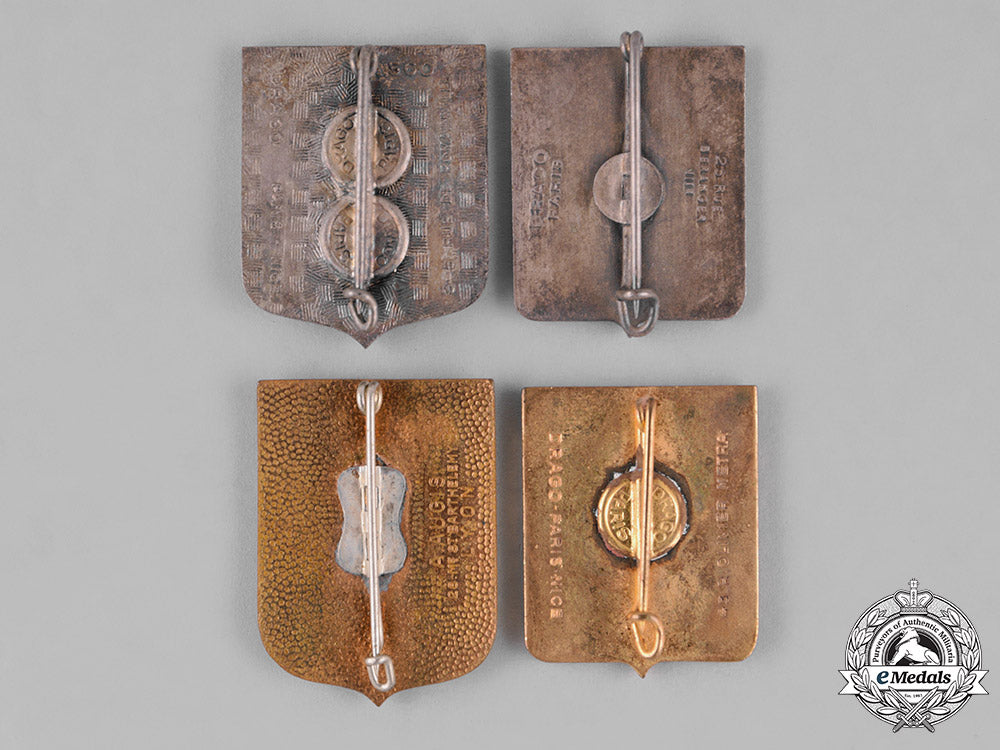 france,_republic._sixteen_overseas_service_french_military_insignia_badges_c18-027002_1