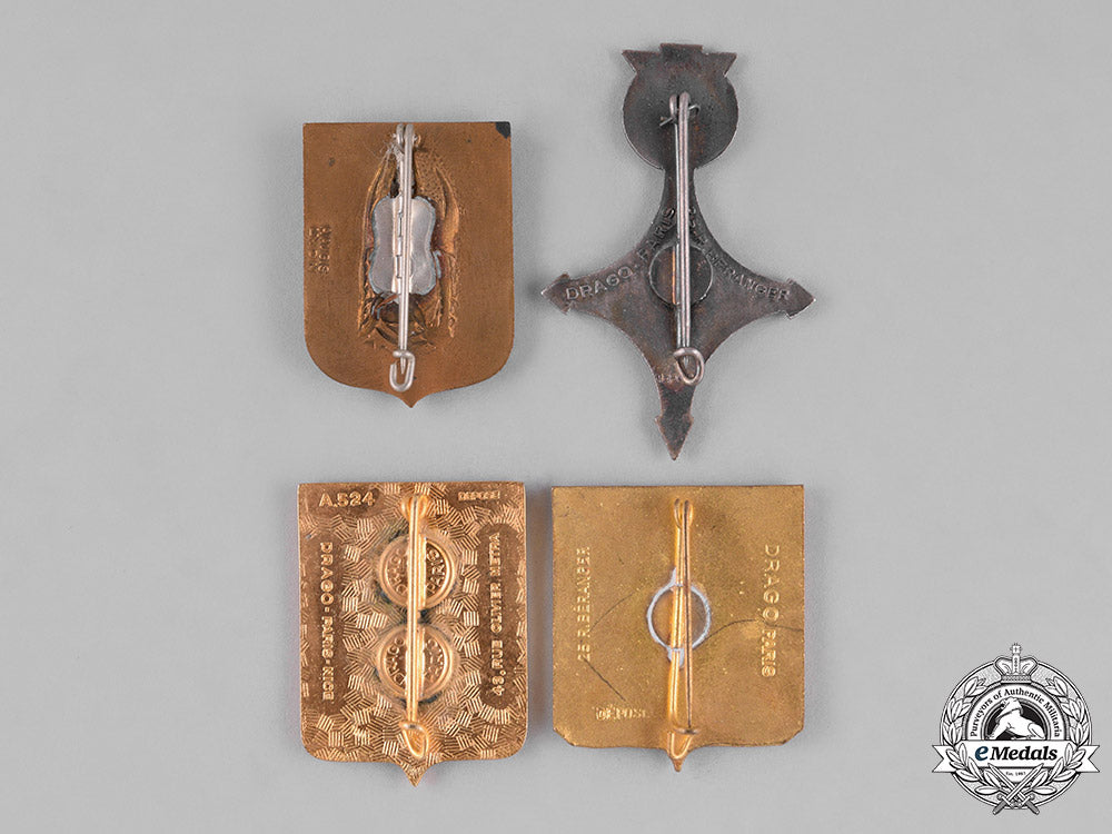 france,_republic._sixteen_overseas_service_french_military_insignia_badges_c18-027004_1