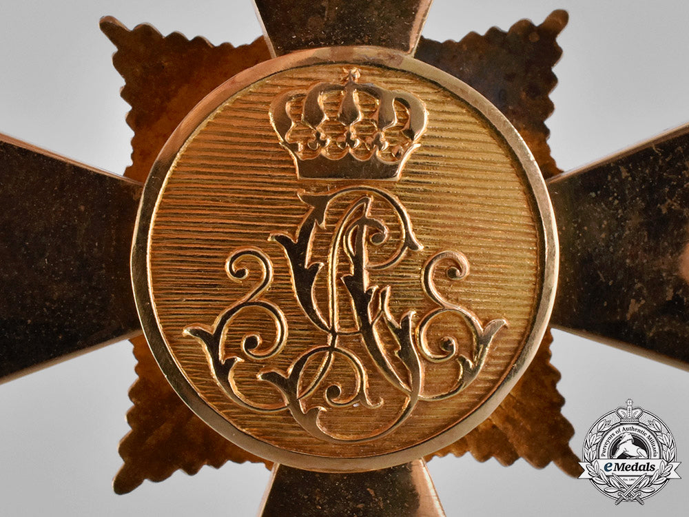 schaumburg-_lippe._a_princley_schaumburg-_lippe_houseorder,_officer's_cross_in_gold,_c.1910_c18-027071
