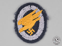 Germany. An Luftwaffe Fallschirmjäger/Paratrooper Badge; Cloth Version
