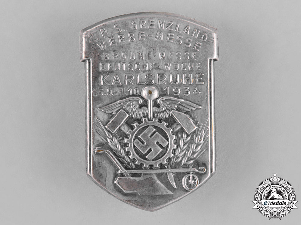 germany._a1934_karlsruhe_border-_countries_boycott_fair_badge_c18-027489