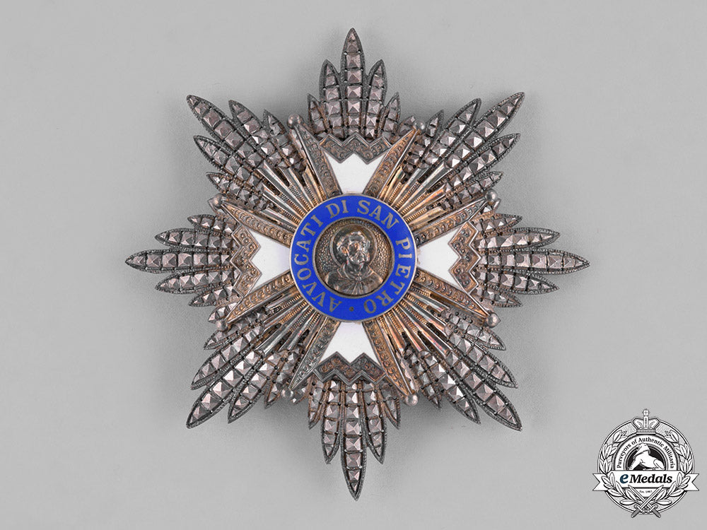 vatican._an_order_of_the_advocates_of_st._peter,_commander's_star,_c.1900_c18-027643