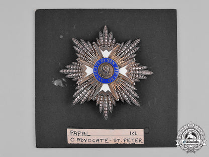 vatican._an_order_of_the_advocates_of_st._peter,_commander's_star,_c.1900_c18-027647