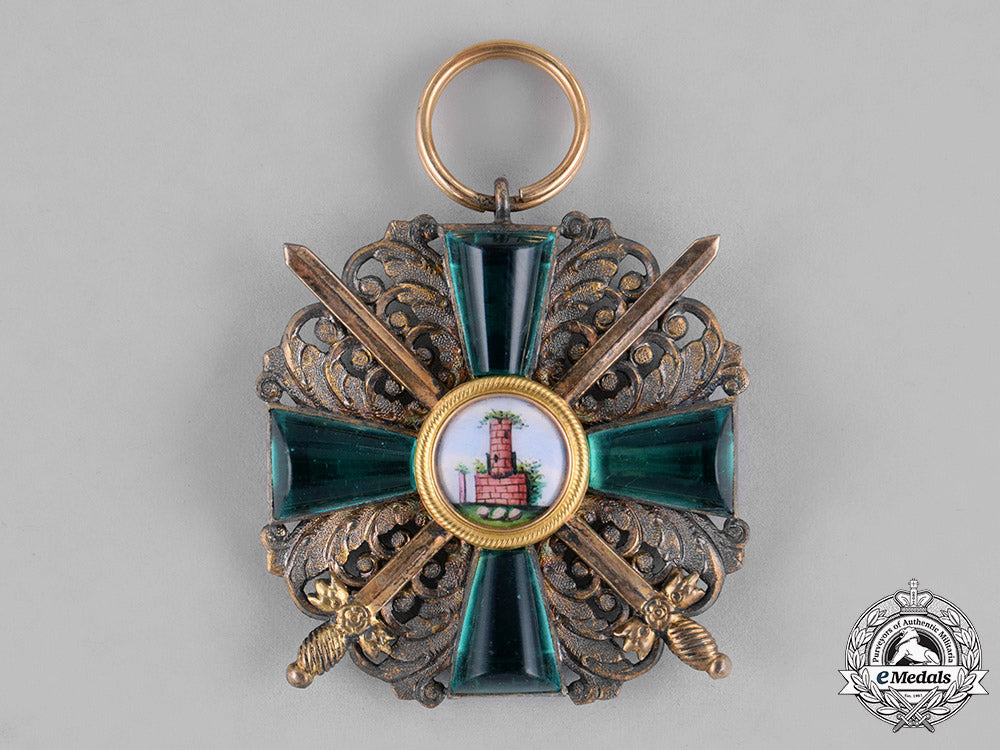 baden._an_order_of_the_zähringer_lion_in_gold,_first_class_knight,_with_swords,_c.1914_c18-027812