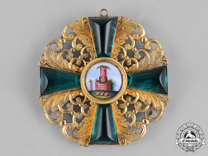 baden,_duchy._an_order_of_the_zähringer_lion_in_gold,_grand_cross,_c.1900_c18-027954