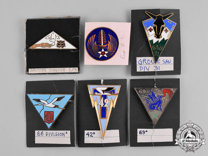 france,_republic._sixteen_military_insignia_badges_c18-027978
