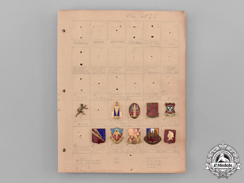 united_states._fifty-_eight_coast_artillery_and_anti-_aircraft_military_insignia_badges_c18-027995