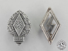 Germany. Two Youth Badges And Pins