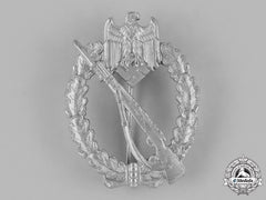 Germany, Heer. A Wehrmacht Heer (Army) Infantry Assault Badge, Silver Grade, By Sohni Heubach