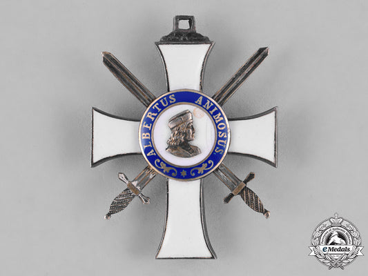 saxony,_kingdom._an_albrecht_order,_ii_class_knight_with_swords,_c.1914_c18-028403