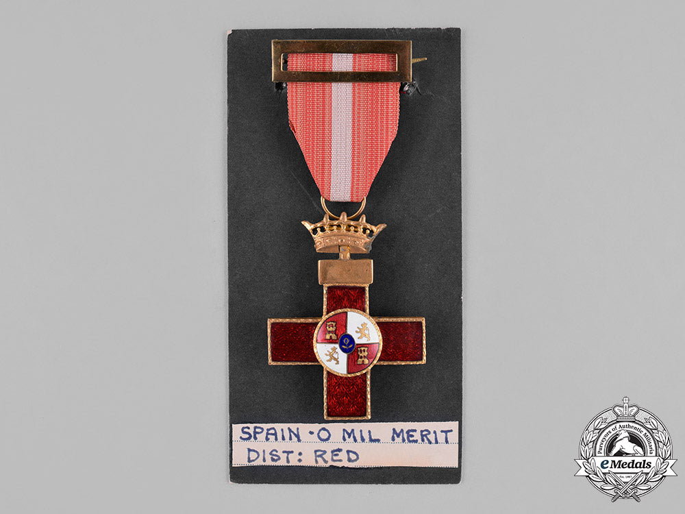 spain,_franco_period._an_order_of_military_merit,_red_distinction,_i_class_cross,_c.1950_c18-028504