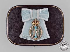 United Kingdom. An Order Of The Crown Of India, Companions Badge, In Gold, Diamonds, & Pearls