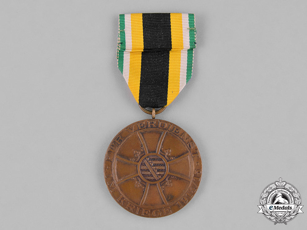 saxony,_kingdom._a1918_saxe-_meiningen_first_war_service_medal_c18-029211