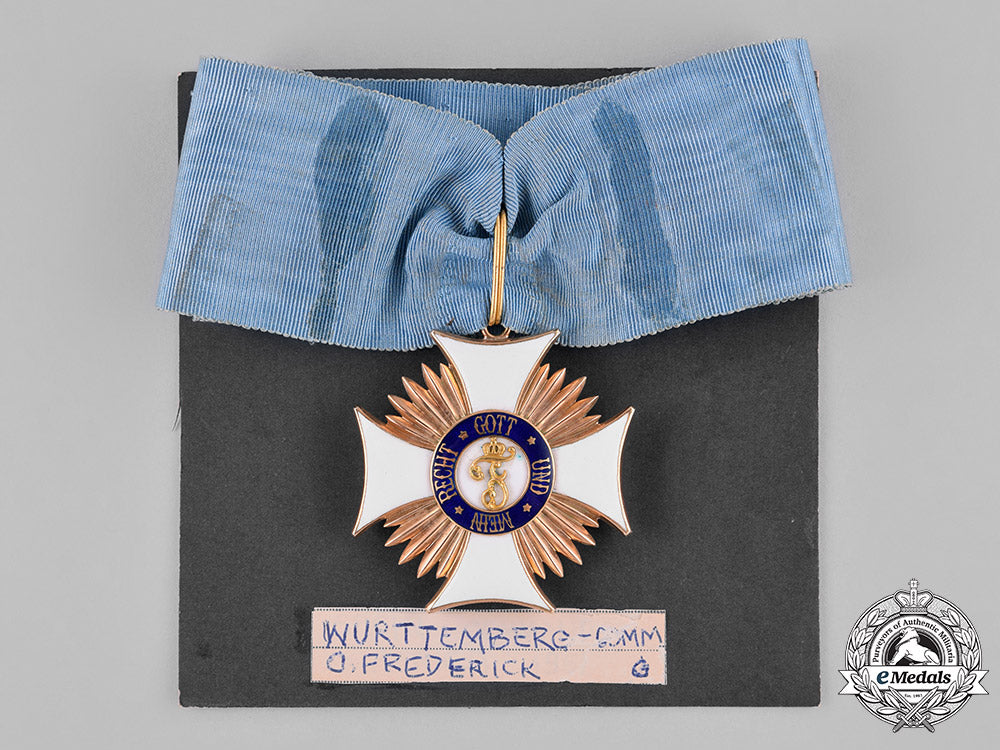 württemberg,_kingdom._an_order_of_friedrich_in_gold,_commander's_cross,_c.1910_c18-029256