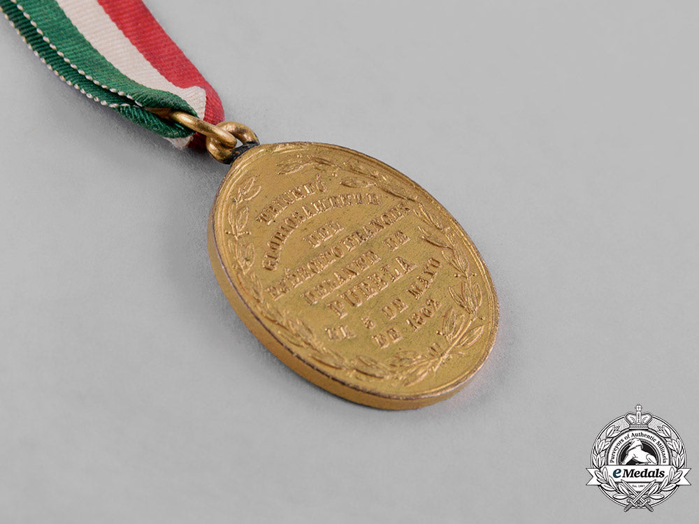 mexico,_republic._a_medal_for_the_defense_of_puebla_city,_chiefs_version,_c.1862_c18-029267