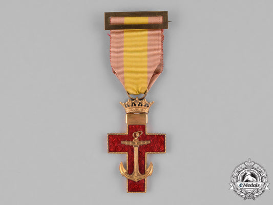 spain,_franco_period._an_order_of_naval_merit,_i_class_cross,_red_distinction,_c.1950_c18-029279