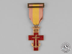 Spain, Franco Period. An Order Of Naval Merit, I Class Cross, Red Distinction, C.1950