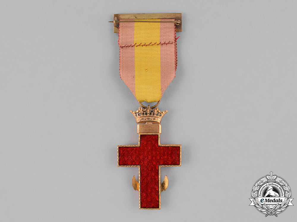 spain,_franco_period._an_order_of_naval_merit,_i_class_cross,_red_distinction,_c.1950_c18-029282