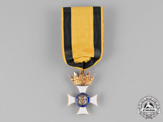 württemberg,_kingdom._a_military_merit_order_in_gold,_knight’s_cross,_c.1865_c18-029340