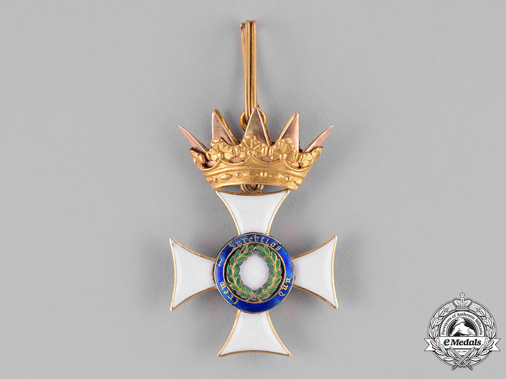 württemberg,_kingdom._a_military_merit_order_in_gold,_knight’s_cross,_c.1865_c18-029341