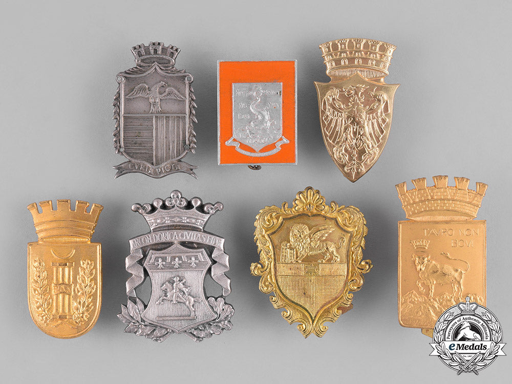 italy,_kingdom._sixteen_badges_and_insignia_c18-029558