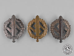 Germany, Third Reich. Gold/Silver/Bronze Grade Sa Sports Badges