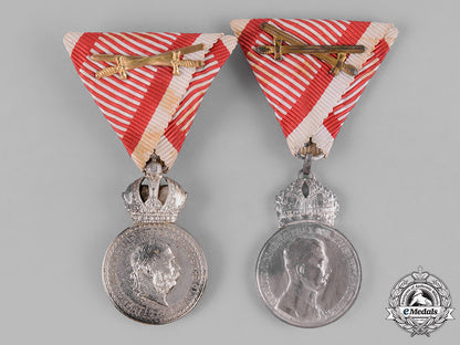 austria,_empire._two_silver_bravery_medals_c18-030559