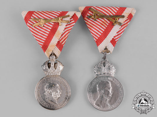 austria,_empire._two_silver_bravery_medals_c18-030559