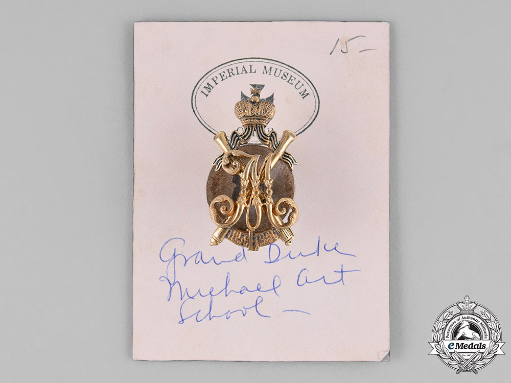 russia,_imperial._a_grand_duke_michael_art_school_badge,_c.1906_c18-030593