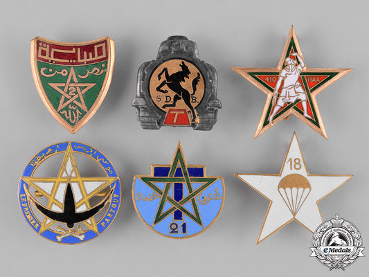 france,_republic._sixteen_french_overseas_military_insignia_badges_c18-030658
