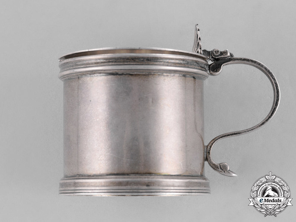 united_kingdom._second_world_war_medals_and_miniature_tankard_presented_by_flt_lt._hanley_to_kohat_officers,_c.1934_c18-030876
