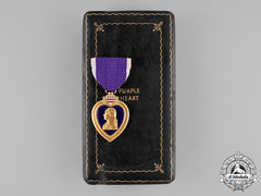 United States. A Purple Heart To Technician Carlson,  4Th Armored Div, Kia During Operation Hammelburg, Task Force Baum