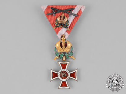 austria,_empire._a_leopold_order,_knight’s_cross_with_swords,_war_decoration,_and_small_decoration,_by_rothe,_c.1916_c18-031393