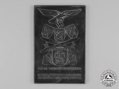 Germany, Luftwaffe. A Luftwaffe Honour Plaque Of Field Air Division Xxx