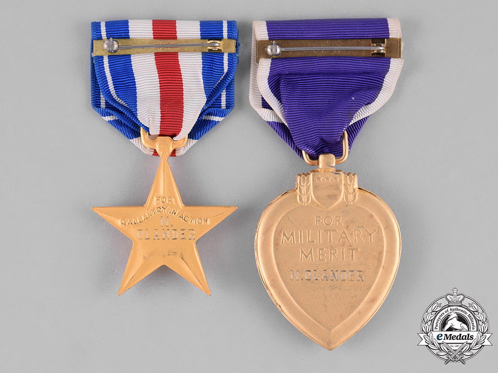 united_states._a_silver_star_and_purple_heart_pair_to_m._olander_c18-031901