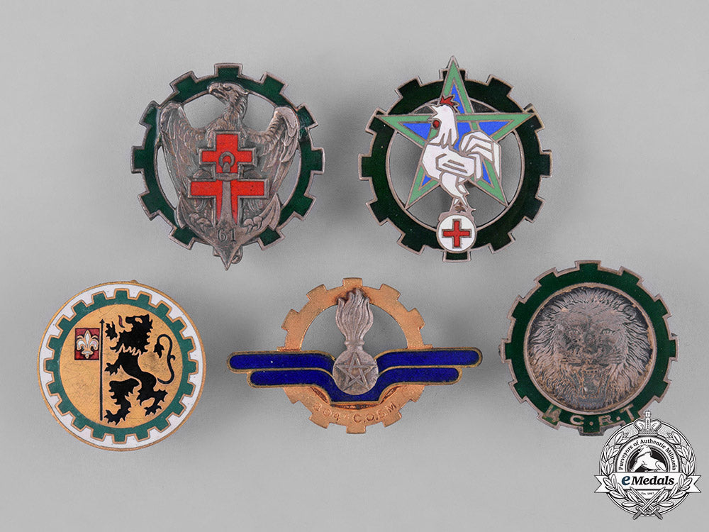 france,_republic.sixteen_military_moroccan_overseas_service_regimental_badges_c18-032633_1_2_1_1