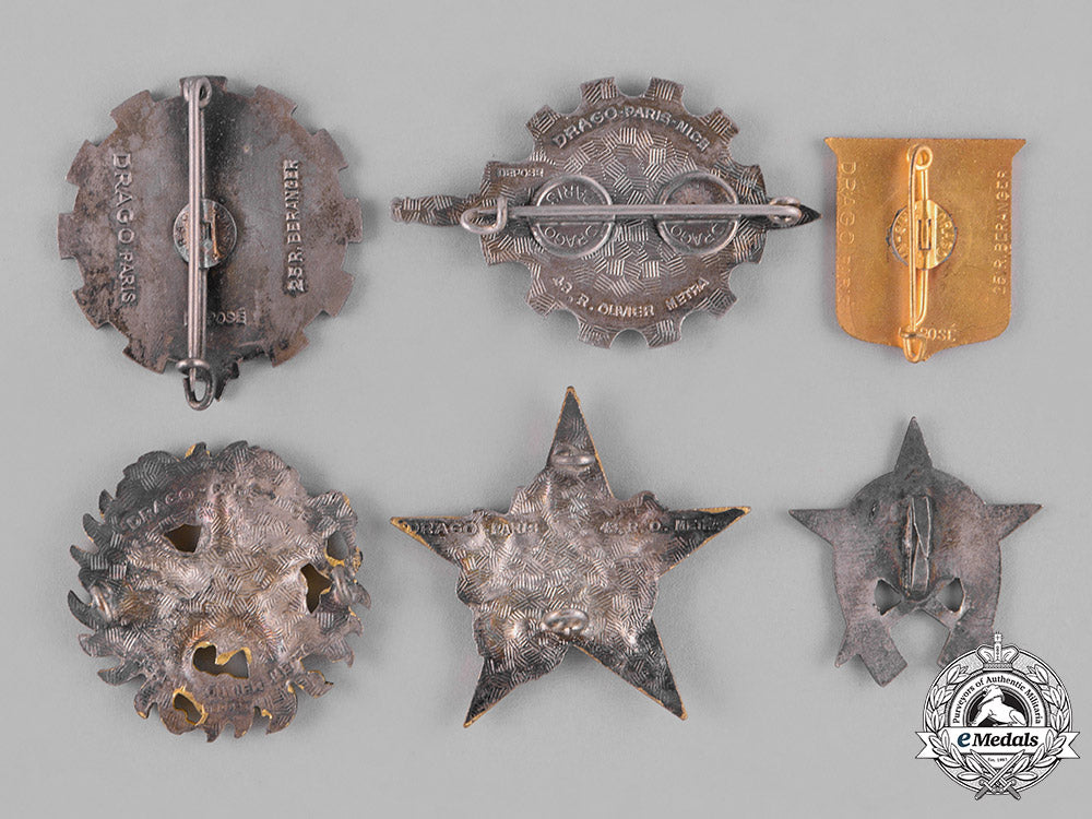 france,_republic.sixteen_military_moroccan_overseas_service_regimental_badges_c18-032636_1_2_1_1