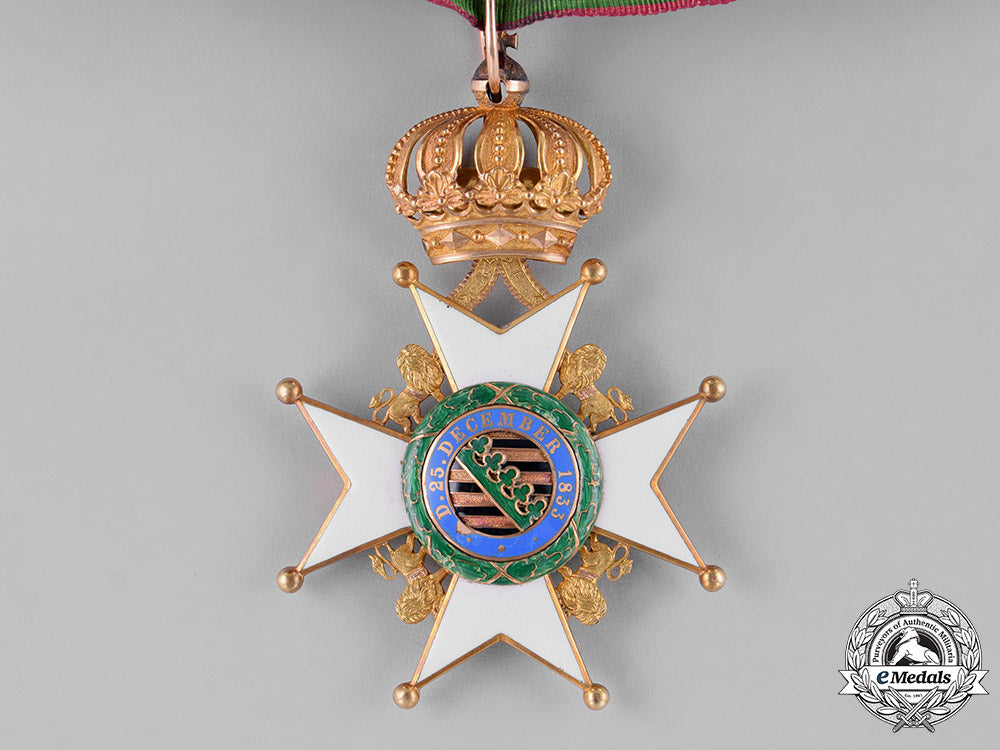 saxony-_coburg-_gotha,_duchy._a_saxon_ernestinian_houseorder,_commander_cross_with_oak_wreath,_c.1860_c18-032989