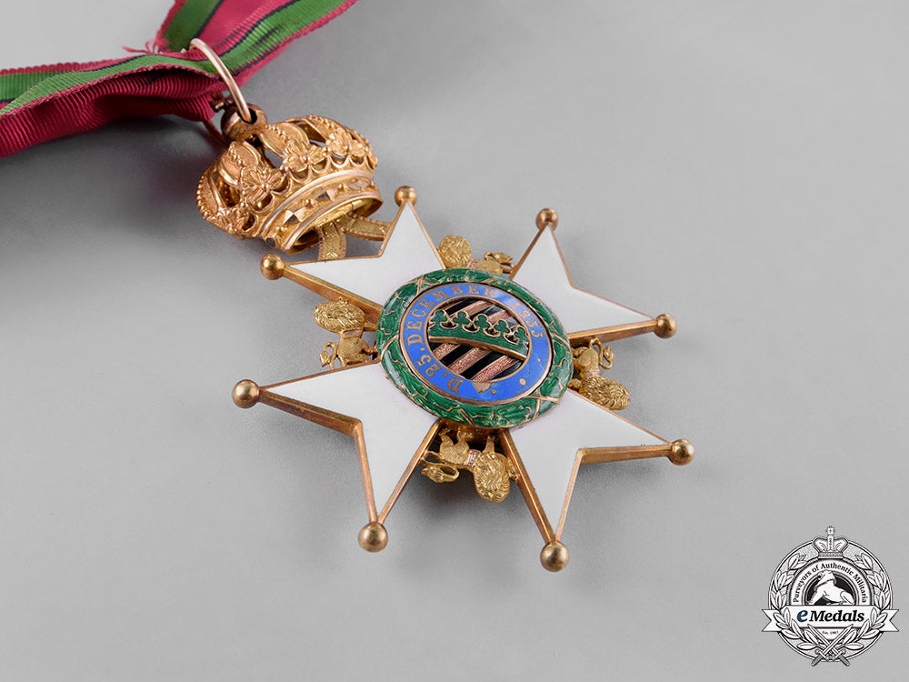 saxony-_coburg-_gotha,_duchy._a_saxon_ernestinian_houseorder,_commander_cross_with_oak_wreath,_c.1860_c18-032990