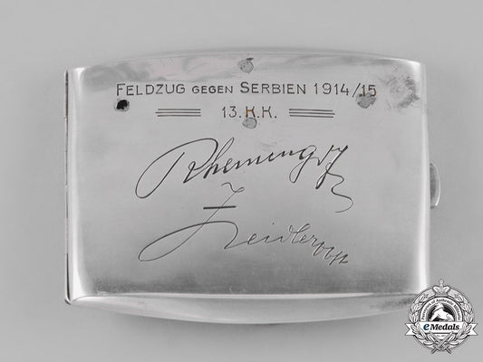 austria,_empire._a_silver_cigarette_case_of_the13._korpskommando-_agram_c18-033630_1_1