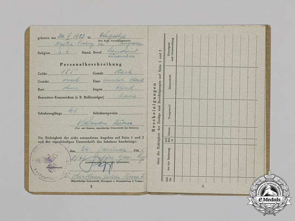 germany,_ss._the_soldbuch_of_hungarian_volunteer_ferencz_kelemen,_ss_division“_hunyadi"_c18-033951