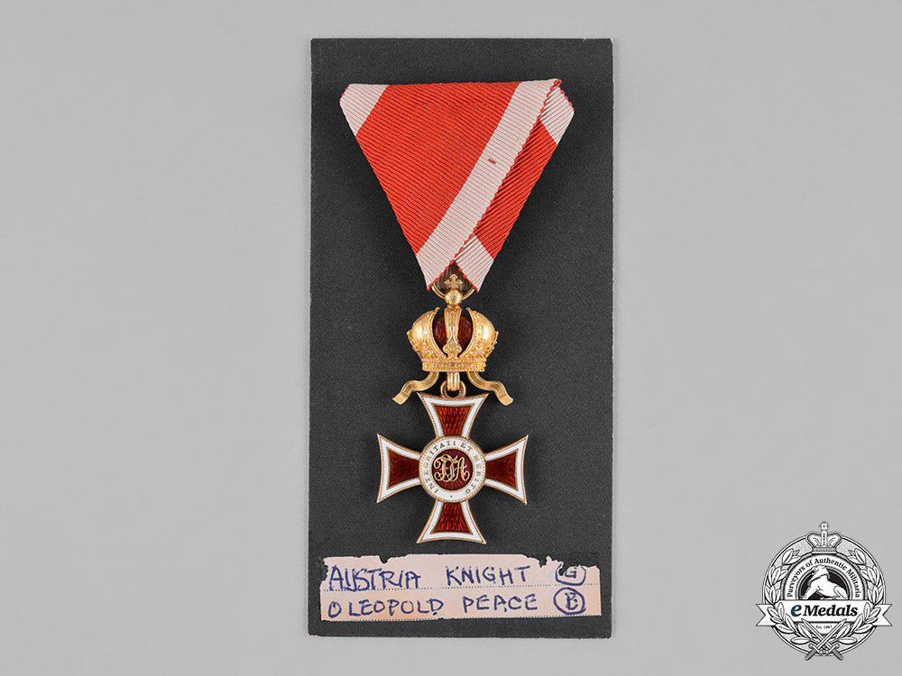 austria,_empire._a_leopold_order_in_gold,_knight’s_cross,_c.1914_c18-033991