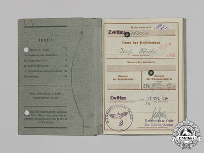 germany,_luftwaffe/_ss._a_wehrpaß_to_luftwaffe_signals_obergefreiter,_later_ss-_totenkopf_guard_in_kzs_mittelbau_and_sachsenhausen_c18-034253