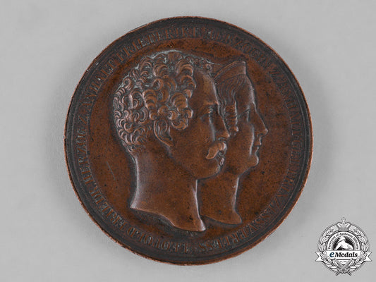 anhalt,_duchy._an1843_leopold_iv_frederick&_frederica_wilhelmina25_th_wedding_anniversary_medal_c18-034280