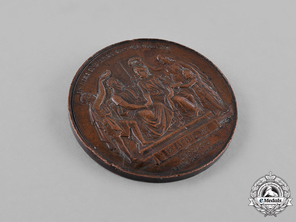 anhalt,_duchy._an1843_leopold_iv_frederick&_frederica_wilhelmina25_th_wedding_anniversary_medal_c18-034283